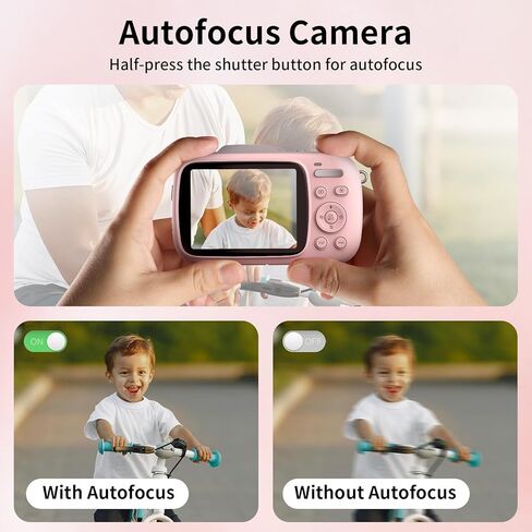 Digital Camera Kids 4K Video 64MP Photography Camera, Compact 18X Zoom Point and Shoot Camera, Autofocus Vlogging Mini Camera, 2.8'' Screen Camera with Flash for Teens Boys Girls Outdoor Travel in Saudi Arabia