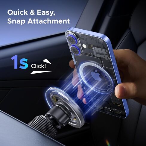 UGREEN Magnetic Phone Holder for Car, MagSafe Car Mount Compatible for iPhone, Strongest Magnet Phone Mount Air Vent Car Phone Holder Compatible with iPhone 15 Pro Max 14 13 12 Cell Phone Accessories in Saudi Arabia