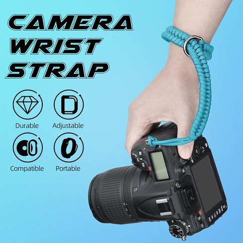 حزام معصم للكاميرا من SUNYA مع إبزيم سريع الفك. حزام يد من حبل النايلون القوي متوافق مع كاميرا DSLR أو الكاميرا بدون مرآة in Kuwait