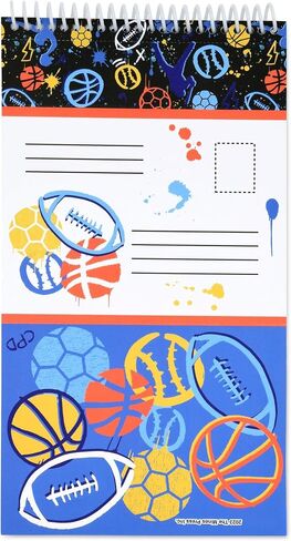 iscream + Corey Paige Designs Seal and Send 40 Sheet Stationery Note Card Pad with Seals - Game On in Kuwait