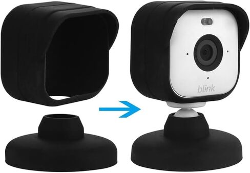 Camera Case for Blink Mini 2 Camera (2024) Silicone Cover Waterproof Protective Cover,Black in Kuwait