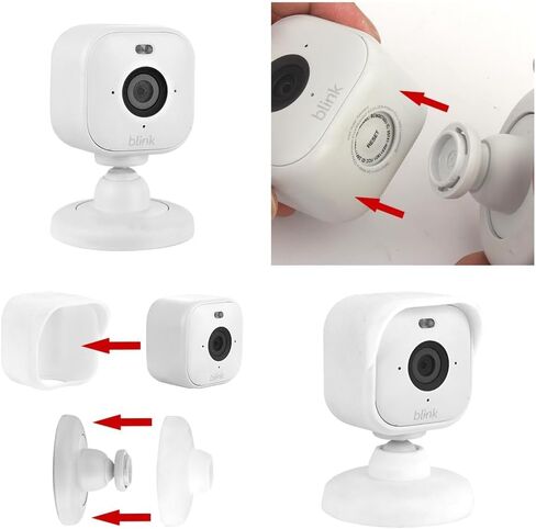 Camera Case for Blink Mini 2 Camera (2024) Silicone Cover Waterproof Protective Cover,Black in Kuwait