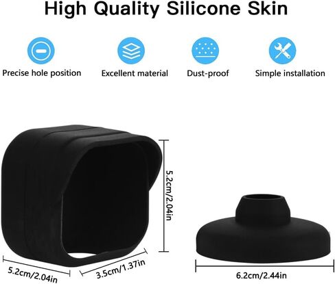 Camera Case for Blink Mini 2 Camera (2024) Silicone Cover Waterproof Protective Cover,Black in Kuwait