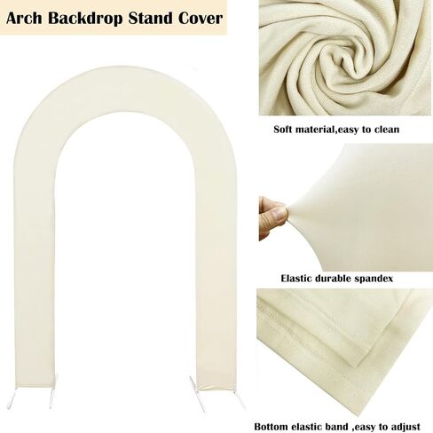 Hainarvers 7.2 قدم غطاء القوس المفتوح قوس أغطية القوس الممتدة الممتدة ، وغطاء خلفية على شكل حرف U على شكل حرف U لحفل عيد ميلاد الحفلات ، دخن الطفل القوس (الوردي) in Kuwait
