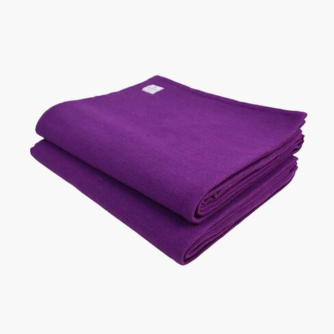 Yoga Blanket Set of Two, Handwoven Cotton Iyengar Yoga Blanket for Restorative Yoga, Soft & Durable Yoga Blanket, Ideal for Yoga & Meditation in Saudi Arabia