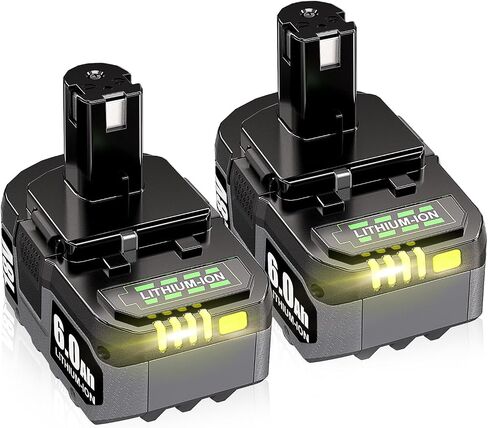 DSANKE 18V 6.0Ah Replacement for Ryobi 18V Battery P102 P103 P104 P105 P107 P109 P190 P191 P122 ABP1803 BPP1820 1322401 1400672 130224007 Battery Cordless Power Tools in Saudi Arabia