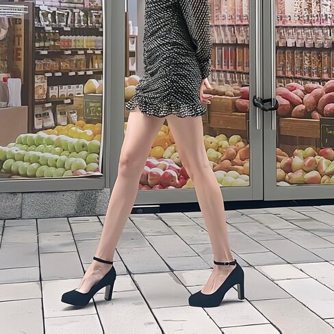 Close Toe Toe Classic High Heels Platform High High Cheels Round Toe Low Flatfor in Kuwait