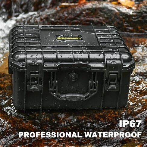 Air Compressor Case for Milwaukee M18 Inflator - Waterproof Hard Shell Air Pump Storage Bag Compatible with Milwaukee Tire Inflator 2848-20, Battery Pack 18V 3.0 to 12.0 Ah & Chargers (Case Only) in Saudi Arabia