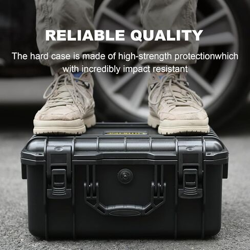Air Compressor Case for Milwaukee M18 Inflator - Waterproof Hard Shell Air Pump Storage Bag Compatible with Milwaukee Tire Inflator 2848-20, Battery Pack 18V 3.0 to 12.0 Ah & Chargers (Case Only) in Saudi Arabia