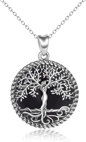 ONEFINITY Malachite Tree of Life Necklace Sterling Silver Malachite Tree of Life Pendant Jewelry for Women Girls Gifts in Kuwait