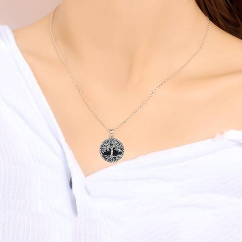 ONEFINITY Malachite Tree of Life Necklace Sterling Silver Malachite Tree of Life Pendant Jewelry for Women Girls Gifts in Kuwait