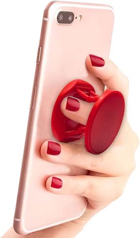 Cell Phone Grip Holder Stand for iPhone & Samsung - Black in Saudi Arabia