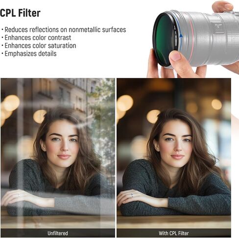 NEEWER 67mm UV/CPL/ND4 Lens Kit with Hard Shell Storage Case, Multicoated Optical Glass & Aluminum Alloy Frame, UV + Circular Polarizer + Neutral Density Filter Set for 67mmFilter Camera Lens in Saudi Arabia
