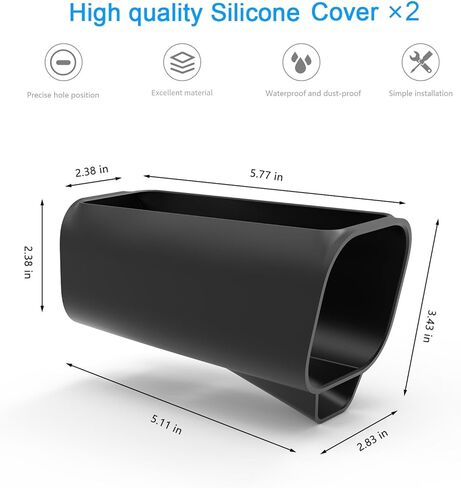 الجلد السيليكون لأمن Eufycam S3 Pro (Black ، 2 Pack) in Kuwait