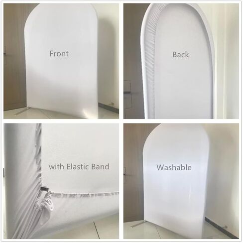 Arch Backdrop Covers for Parties Jungle Safari Brown Solid Arched Stretchy Photography Wall Background for Parties Baby Bridal Shower Birthday Wedding Prom Party in Kuwait