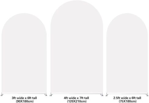 Arch Backdrop Covers for Parties Jungle Safari Brown Solid Arched Stretchy Photography Wall Background for Parties Baby Bridal Shower Birthday Wedding Prom Party in Kuwait