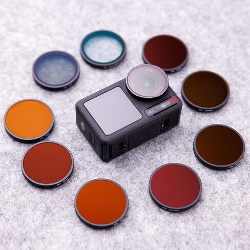 Osmo Action 5 Pro Action 4 Action 3 Nd8/pl nd16/pl nd32/pl nd64/pl set ، filter nd/pl set for dji osmo action 5 pro Action 4 Action 3 Camera Combo ، filter multi hd optical filter with wipe in Kuwait