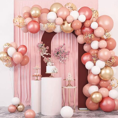 LEBENGURU Upgraded 7.2FT Open Arch Backdrop Cover, Light Pink Spandex Fitted Round Top Wedding Arches, Double-Sided U-Shaped Arch Chiara Stand Covers for Birthday Party Baby Shower Balloon Décor in Saudi Arabia