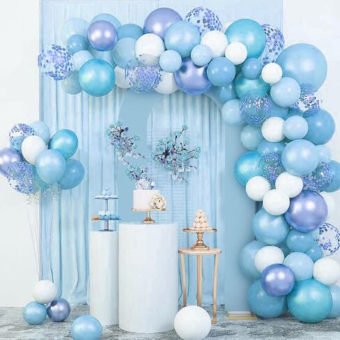 Lebenguru ترقية 7.2 قدم غطاء خلفية مفتوح ، دنة زدفية فاتح مزودة بأعلى أقواس الزفاف ، أغطية قوس القوس chiara على شكل حرف U لحفل عيد ميلاد دش الطفل ديكور in Kuwait