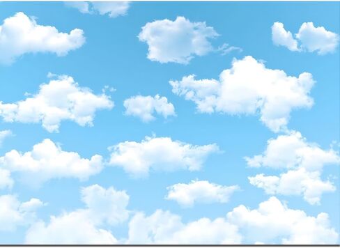 Yongqian 7x5ft Blue Sky White Cloud Photography Backdrop World Travel Aviator Children Birthday Party Decor Wedding Newborn Baby Shower Photo Studio Props in Saudi Arabia