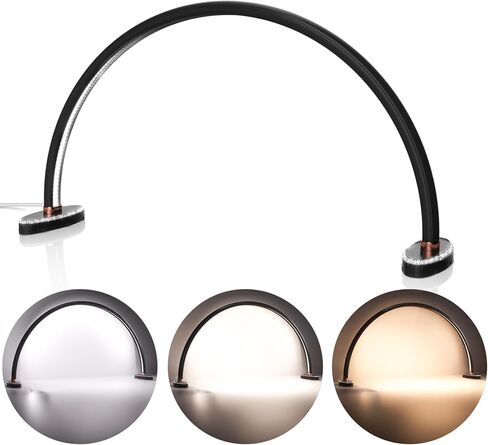 LED صغير LED نصف القمر مصباح مكتب الأظافر ، مصباح مكتب تعتيم ، طي الحامل قاعدة القمر ضوء للمكتب ، القوس الظفر تقنية الضوء ، درجة حرارة اللون 3000K-6200K in Kuwait