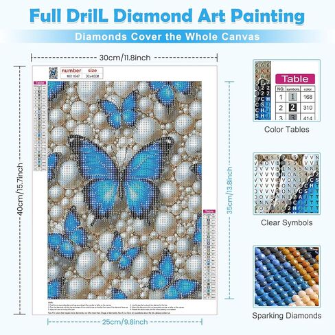 MOGTAA Horse Diamond Art Kits for Adults, Moon Flowers Diamond Painting Kits for Beginners, DIY 5D Diamond Dots Kits Landscape Gem Painting for Home Wall Art Decor 12x16 inch in Kuwait
