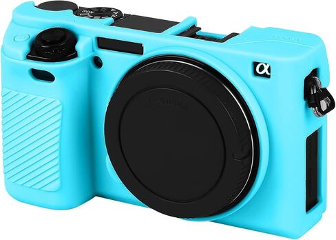 Camera Case for Sony Alpha A6100 A6300 A6400, Soft Silicone Protective Cover Housing Rubber Body Skin for Sony Alpha A6100 A6300 A6400 ILCE-6100 ILCE-6300 ILCE-6400 Digital SLR Camera Bag Pink in Saudi Arabia