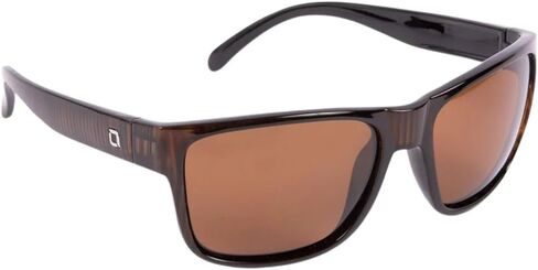 Optic Nerve - 2022 Premium & Affordable Non-Polarized Wrap-Around Rectangle Sunglasses for Men/Women, Kingfish Edition with Shiny Dark Demi Frame/Smoke/Green Mirror Lens in Kuwait