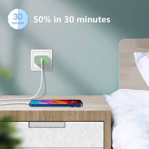 USB-C Charger Block Compatible with Apple Watch Block, iWatch Series Ultra/9/8/7/6/SE/SE2/5/4/3,gvmkwejk 20w Type-C PD Fast Charging USBC Power Adapter,3-Pack White in Saudi Arabia