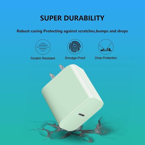 USB-C Charger Block Compatible with Apple Watch Block, iWatch Series Ultra/9/8/7/6/SE/SE2/5/4/3,gvmkwejk 20w Type-C PD Fast Charging USBC Power Adapter,3-Pack White in Saudi Arabia