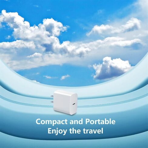 USB-C Charger Block Compatible with Apple Watch Block, iWatch Series Ultra/9/8/7/6/SE/SE2/5/4/3,gvmkwejk 20w Type-C PD Fast Charging USBC Power Adapter,3-Pack White in Kuwait