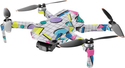 Mighty Skins Glossy Glitter Compatible with DJI Mini 2 Portable Drone - Acid Trippy Protective, Durable High-Gloss Glitter Finish Easy to Apply and Change Styles Made in The USA in Saudi Arabia