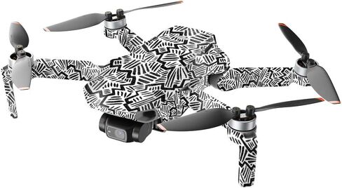 جلود قوية لامعة لامعة متوافقة مع DJI Mini 2 بدون طيار محمول - حمض الحمض الحمضي ، وميدان اللمعان عالية اللمعان سهلة التطبيق وتغيير أنماط مصنوعة في الولايات المتحدة in Saudi Arabia