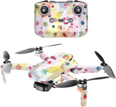 Mighty Skins Glossy Glitter Compatible with DJI Mini 2 Portable Drone - Acid Trippy Protective, Durable High-Gloss Glitter Finish Easy to Apply and Change Styles Made in The USA in Saudi Arabia
