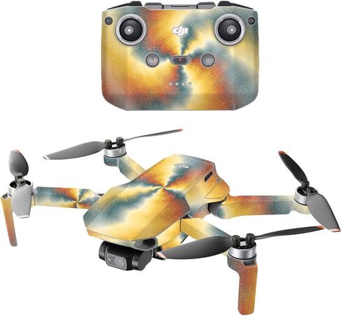 Mighty Skins Glossy Glitter Compatible with DJI Mini 2 Portable Drone - Acid Trippy Protective, Durable High-Gloss Glitter Finish Easy to Apply and Change Styles Made in The USA in Saudi Arabia