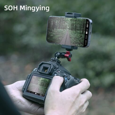 كاميرا SOH Hot Shoe Holder Mount ، محول ترايبود ترايبود مرن مع حذاء بارد لضوء LED للميكروفون لجهاز iPhone 16/15/14/13 in Kuwait