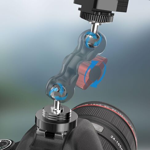 كاميرا SOH Hot Shoe Holder Mount ، محول ترايبود ترايبود مرن مع حذاء بارد لضوء LED للميكروفون لجهاز iPhone 16/15/14/13 in Kuwait