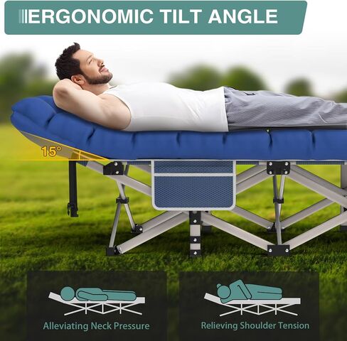 ZENPETIO Kids Camping Cot, Foldable Toddler Bed with Safety Rails & Glow-in-The-Dark Blanket, Sturdy Portable Design for Travel, Indoor Outdoor Sleeping Cot for Toddlers Kids in Saudi Arabia