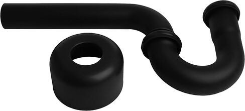 Westbrass D400G-RAW 1-1/2" 17 ga. Tubular Ground Joint P-Trap with Bell Flange, Unfinished in Saudi Arabia