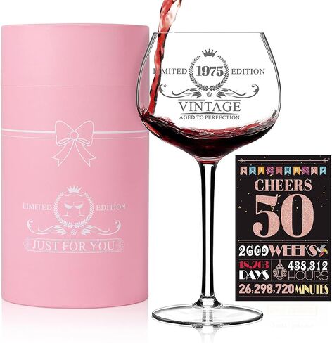 40th Birthday Gifts Women, Vintage 1984 40th Birthday Wine Glass, 40 Year Old Birthday Decorations for Women, Funny Turning 40 Present for Her, Best Friends, Daughter, Sister, Coworkers, Teacher in Saudi Arabia
