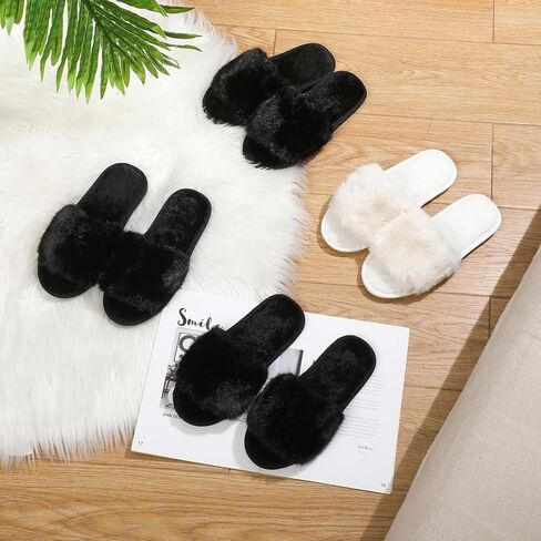 Toulite 6 أزواج الزفاف وصيفرات الشرفات النساء النعال المفتوحة في اصبع القدمين من النعال الفخمة غامضة ، US9-10 in Kuwait