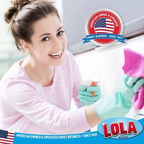 LOLA Nylon Netting Sponge Cleaning Scrubber, Non Scratch, Safe on Non-Stick Surfaces Coated Cookware & Dishes - Gentle Effective Cleaning, 12 Pack in Saudi Arabia