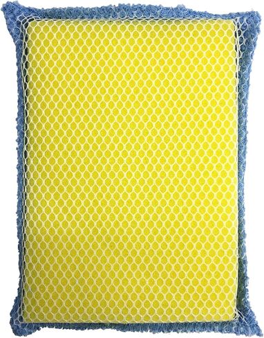 LOLA Nylon Netting Sponge Cleaning Scrubber, Non Scratch, Safe on Non-Stick Surfaces Coated Cookware & Dishes - Gentle Effective Cleaning, 12 Pack in Saudi Arabia