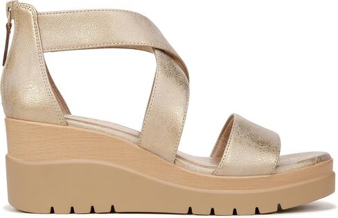 SOUL Naturalizer Women's, Goodtimes Wedge Sandal Brown 5 M in Kuwait