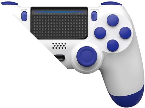 MOVONE Wireless Controller for PS4,Dual Vibration Game Joystick/Motion Sensing/Touchpad/Speaker/3.5mm Headphone,Compatible with PS4/Slim/Pro Console/PC(white+black) in Kuwait