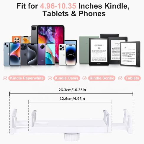 Gooseneck Tablet Holder for Kindle with Remote Page Turner, Lazy Arm Stand for Kindle Paperwhite Colorsoft, Reading in Bed with Remote for Kindle Accessories, Gift for Men Women Readers Desk Bedside in Saudi Arabia