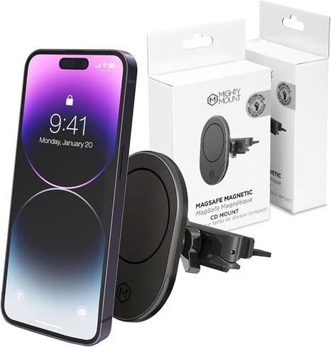 Magsafe Magnetic Phone Car Mount - حامل الهاتف الخليوي المغناطيسي للسيارة - مثالي لجهاز Magsafe المتوافق (iPhone والهاتف الذكي) - ملحقات الهدايا للسيارة - للحصول على حامل الكأس in Kuwait