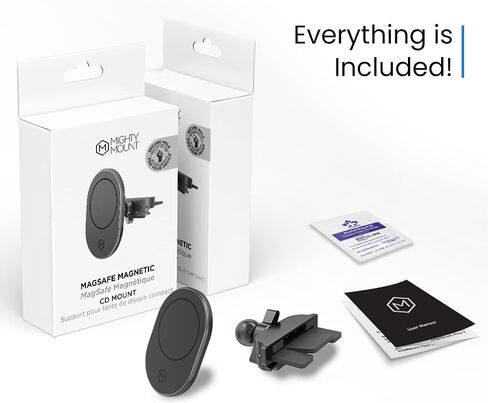 Magsafe Magnetic Phone Car Mount - حامل الهاتف الخليوي المغناطيسي للسيارة - مثالي لجهاز Magsafe المتوافق (iPhone والهاتف الذكي) - ملحقات الهدايا للسيارة - للحصول على حامل الكأس in Kuwait