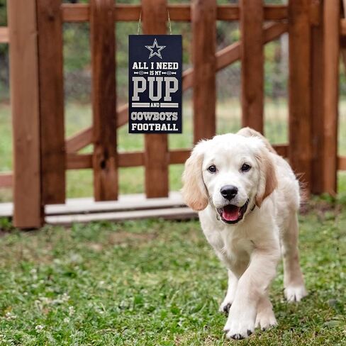 NFL Cincinnati Bengals Property Sign All I Need is My PUP and Football Yard Sign. Sporty Fence Sign. NFL Football Fan Yard Decor Waterproof Wooden Wall Sign Indoor & Outdoor with Team Logo! in Saudi Arabia