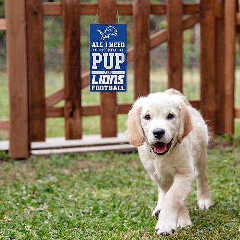 NFL Cincinnati Bengals Property Sign All I Need is My PUP and Football Yard Sign. Sporty Fence Sign. NFL Football Fan Yard Decor Waterproof Wooden Wall Sign Indoor & Outdoor with Team Logo! in Saudi Arabia